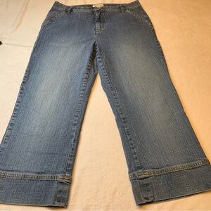 Coldwater Creek Women's Denim Jeans Blue, Cropped, Comfort Stretch Size 12